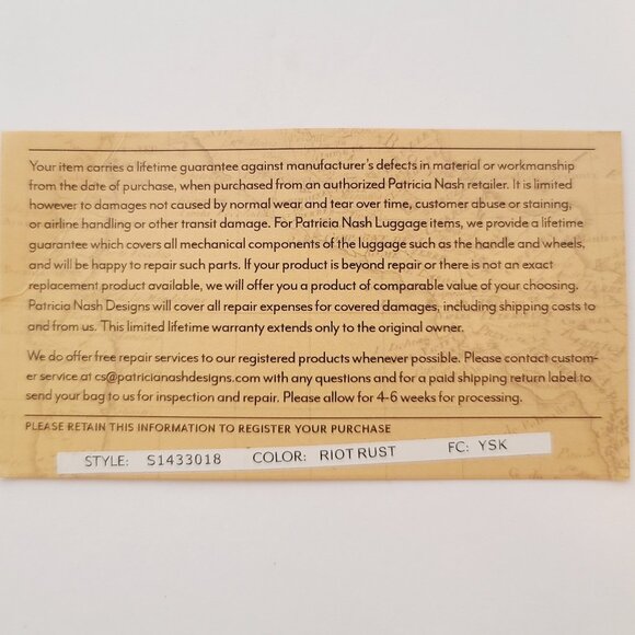 Patricia Nash Leather Crossbody – Vintage Map Print in Riot Rust - Picture 12 of 15